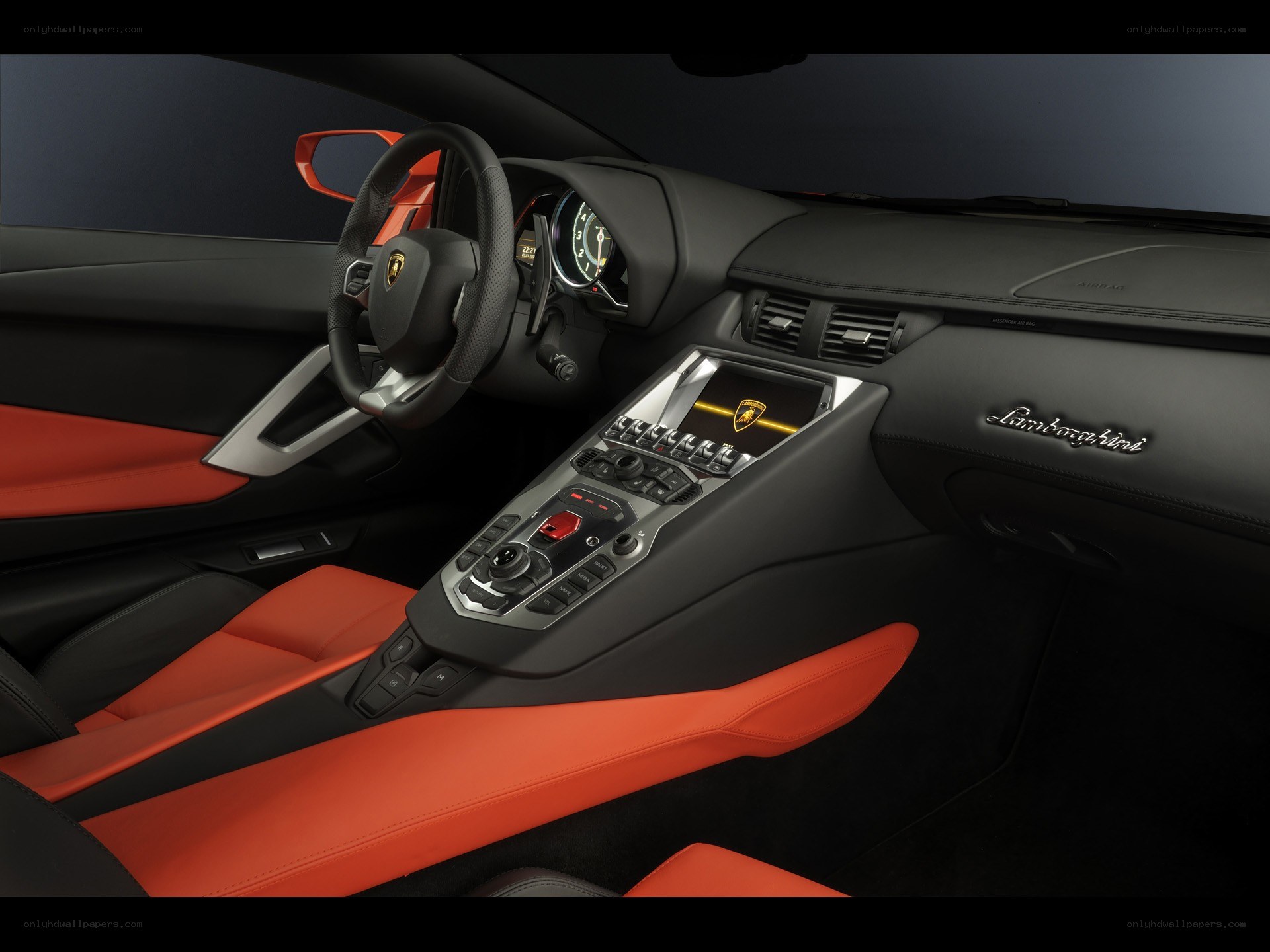 Lamborghini interior dashboard