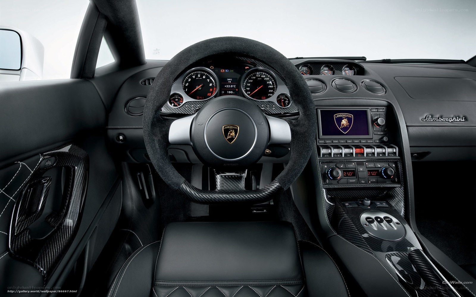 Lamborghini interior dashboard