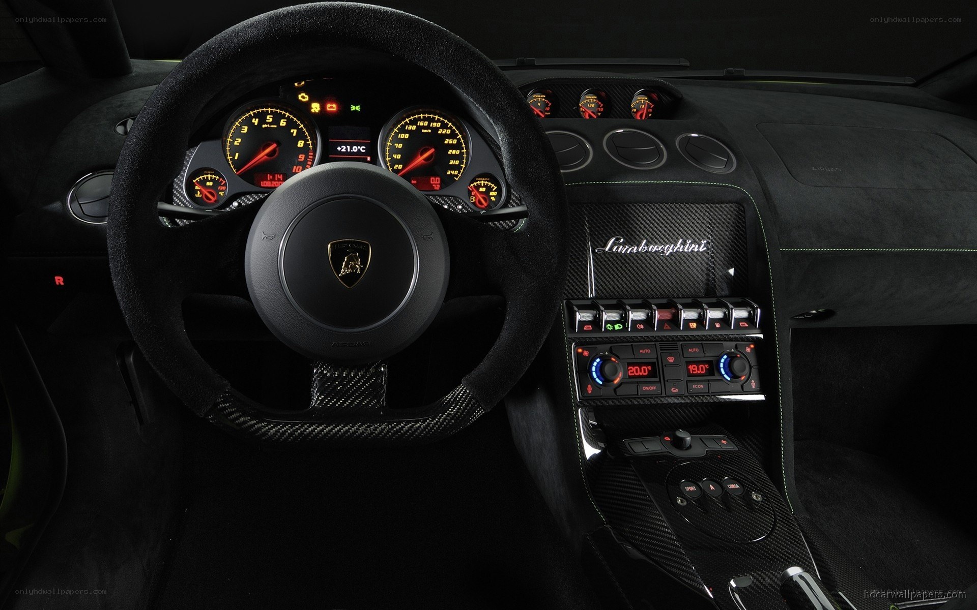 Lamborghini interior dashboard