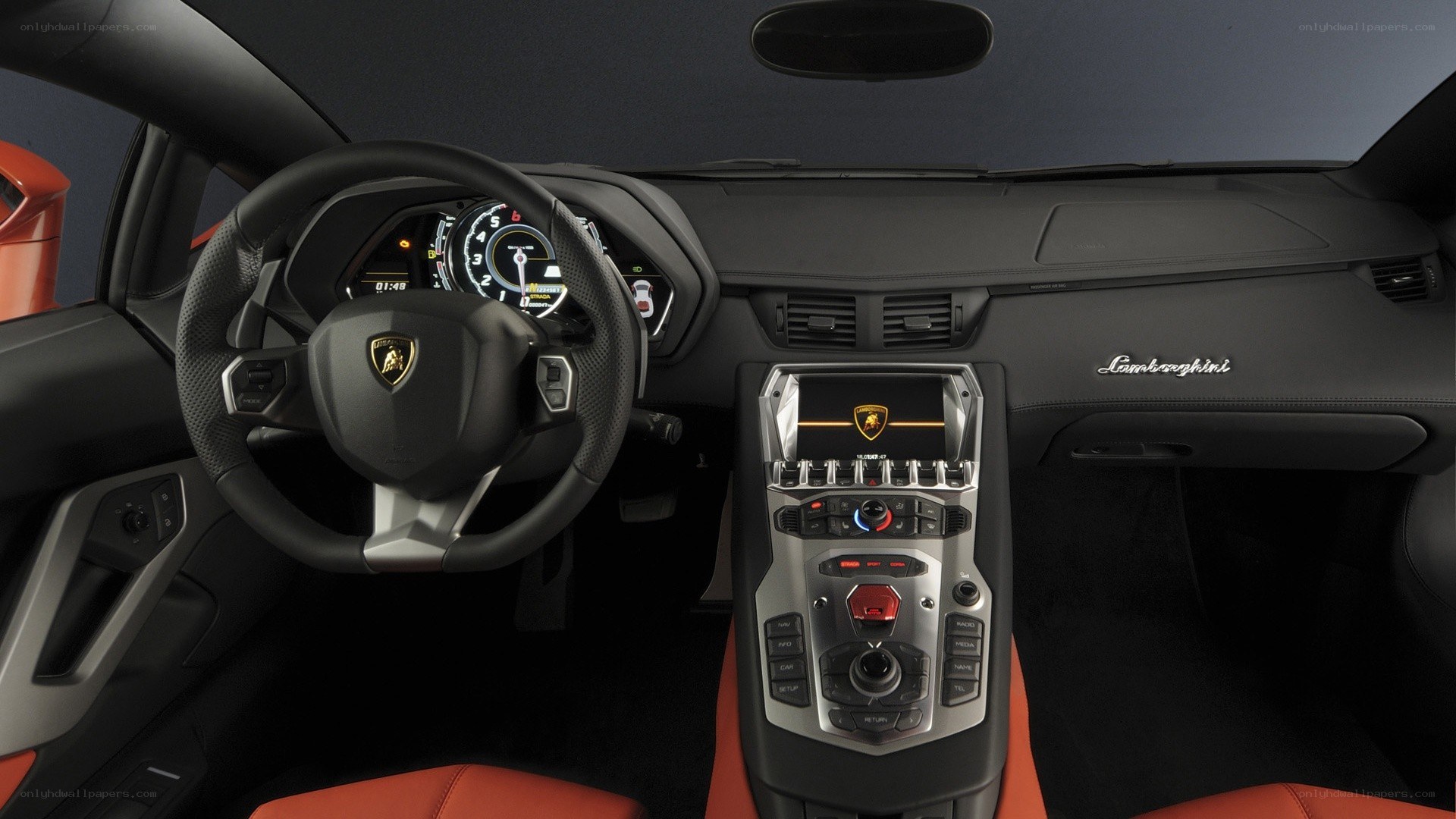 Lamborghini interior dashboard