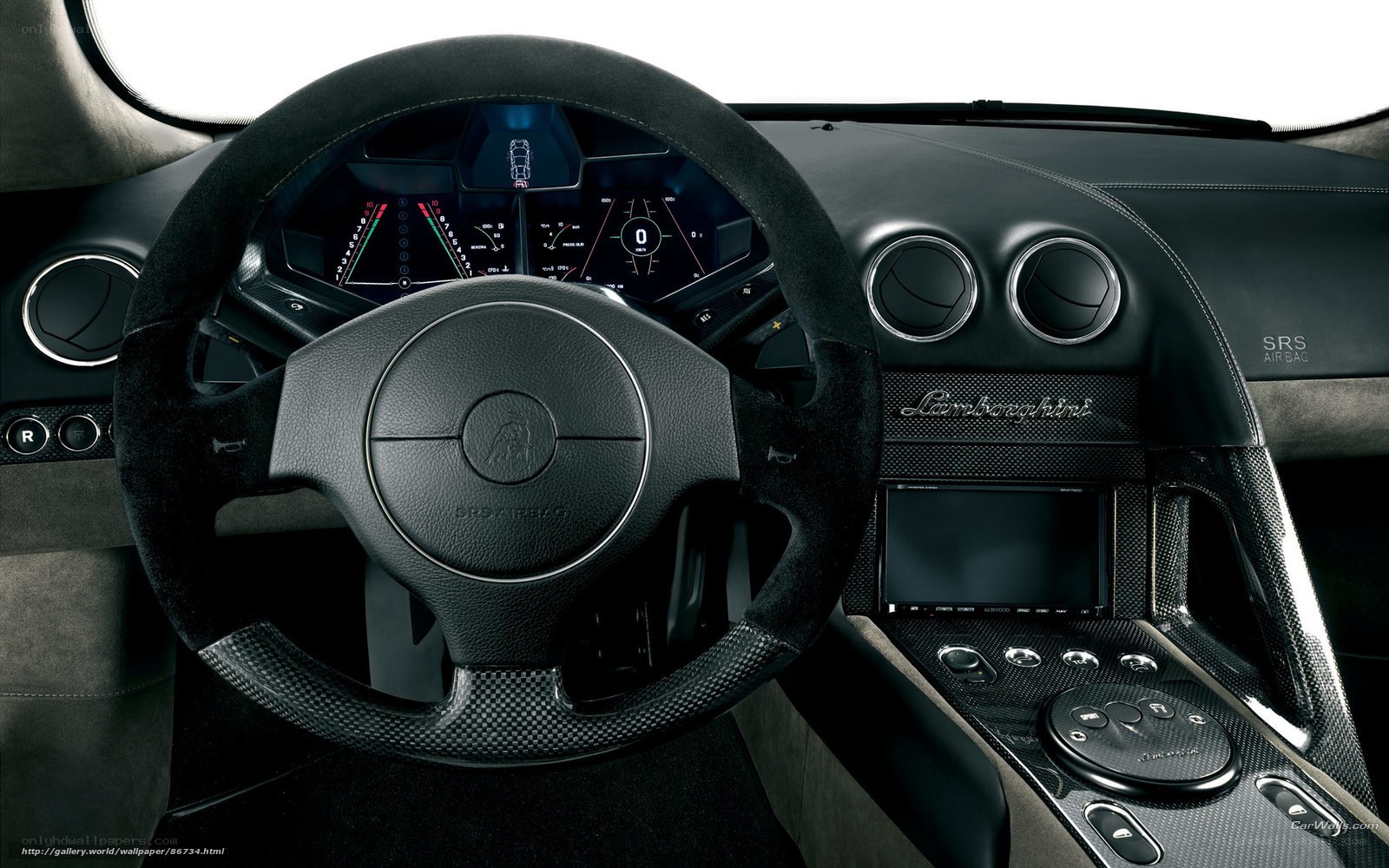 Lamborghini interior dashboard