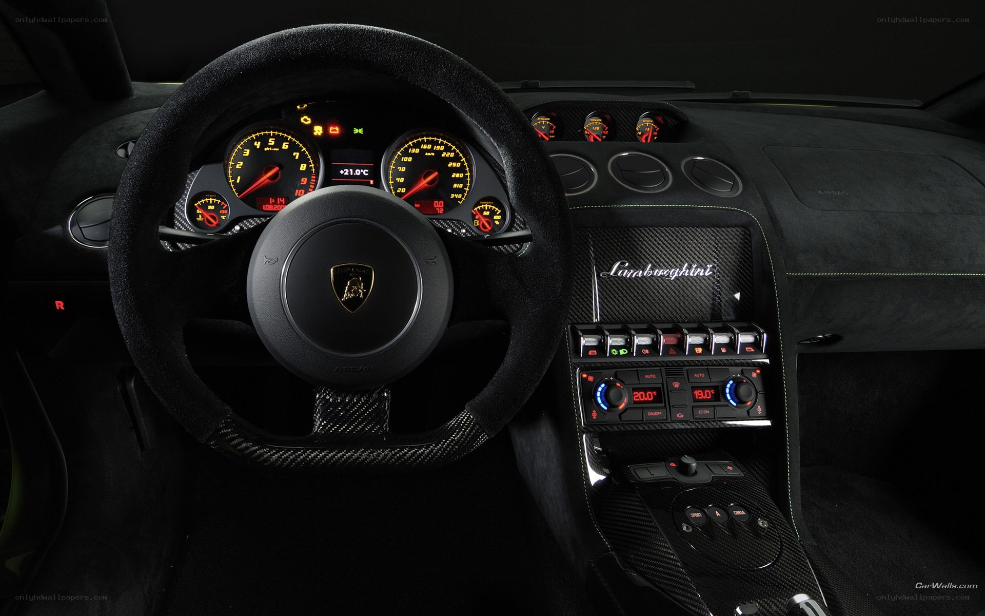 Lamborghini interior dashboard