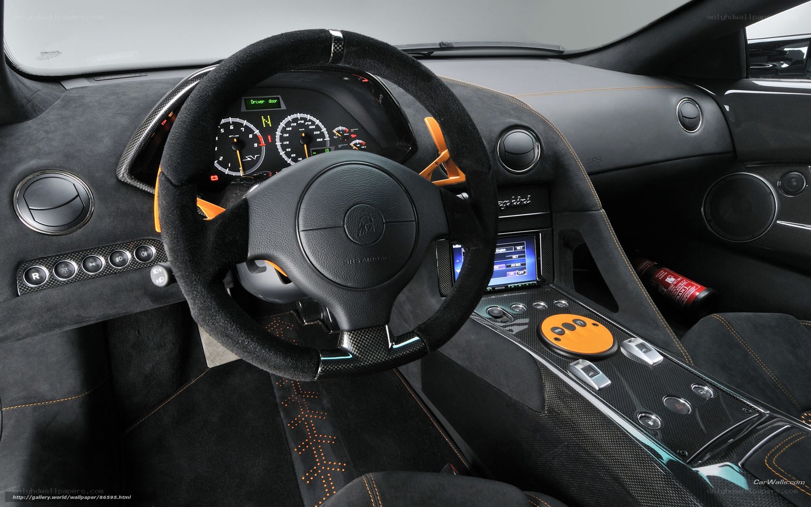 Lamborghini interior dashboard