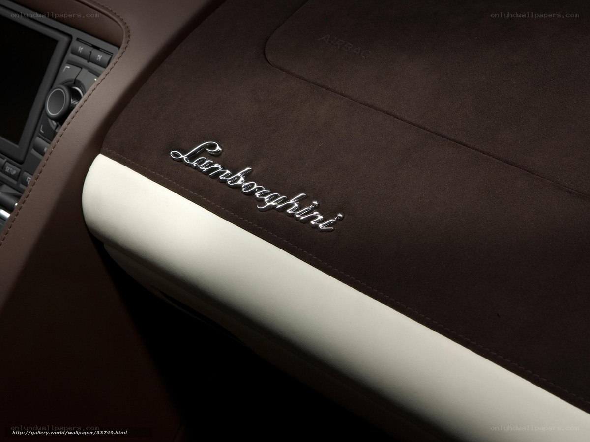 Lamborghini interior detail