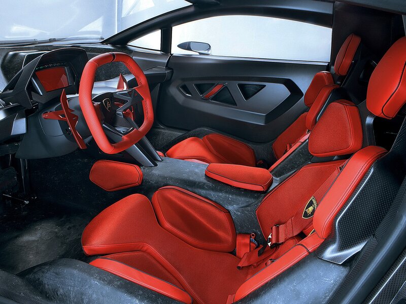 Lamborghini Interior — Red