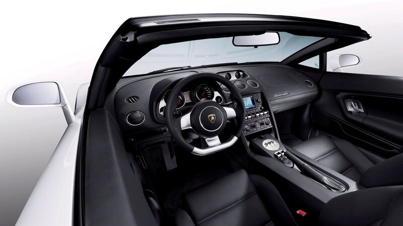Lamborghini interior view