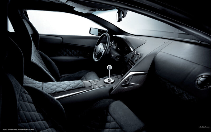 Lamborghini interior view