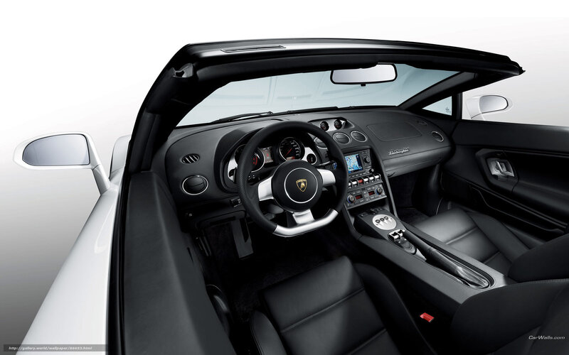 Lamborghini interior view