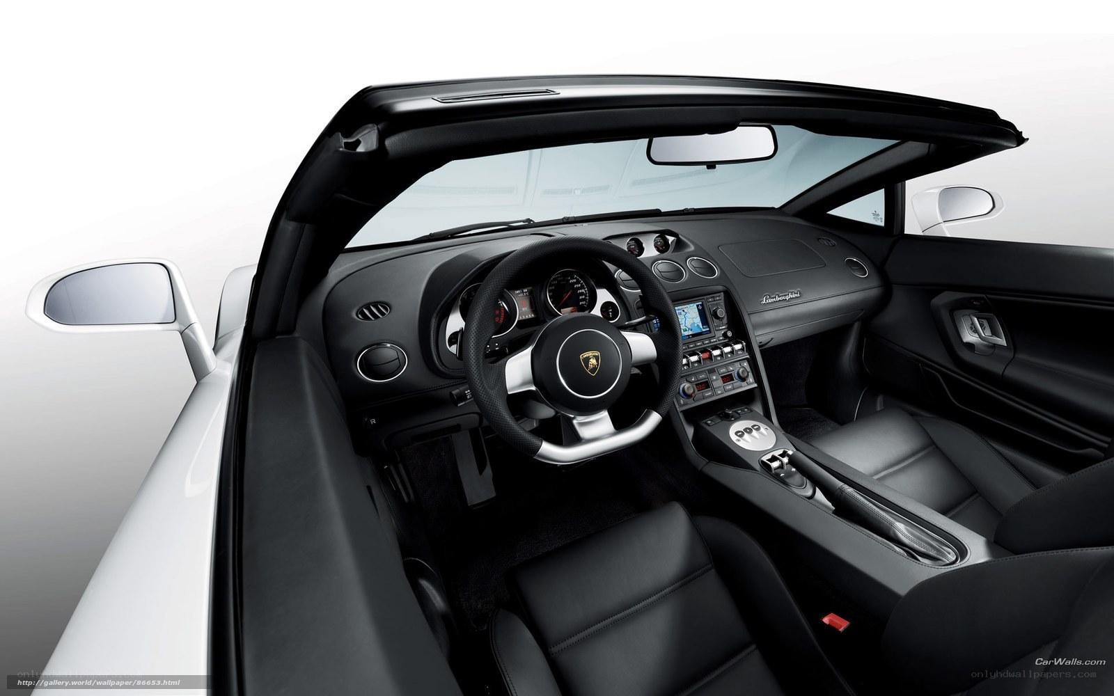 Lamborghini interior view
