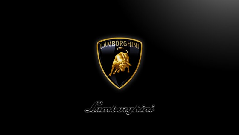 Lamborghini Logo — Black, Dramatic, Digital Art
