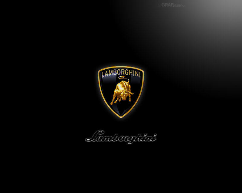 Lamborghini Logo — Black, Dramatic