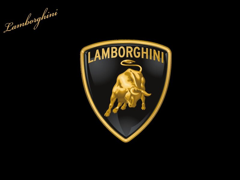 Lamborghini Logo — Black, Dramatic, Vector Art