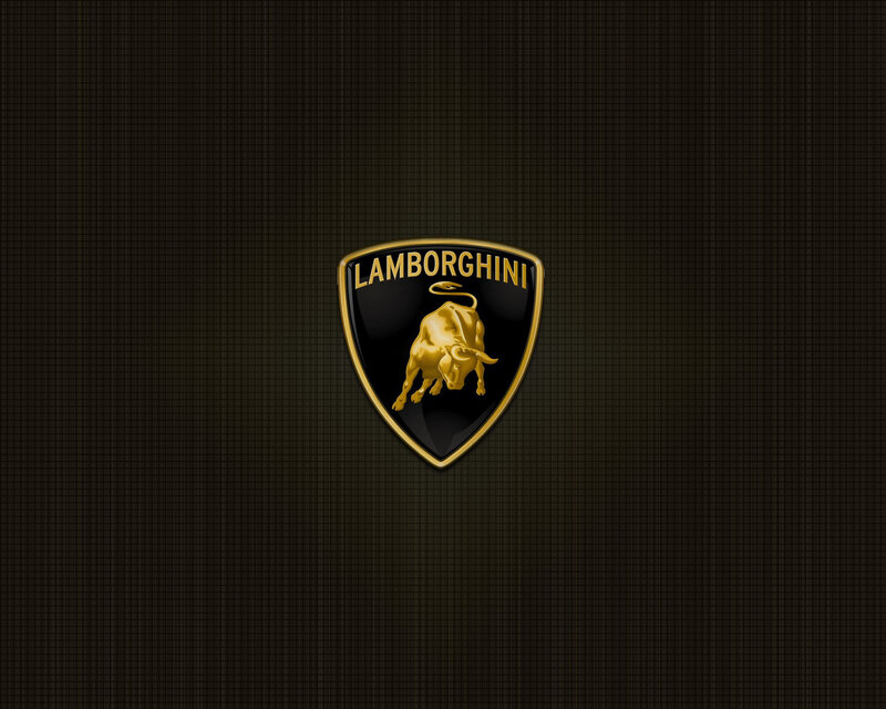 Lamborghini logo on dark background