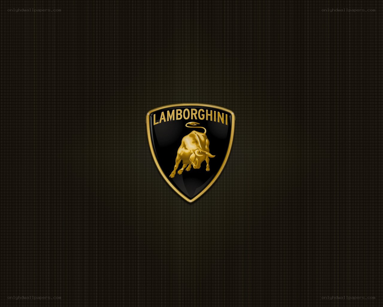 Lamborghini logo on dark background
