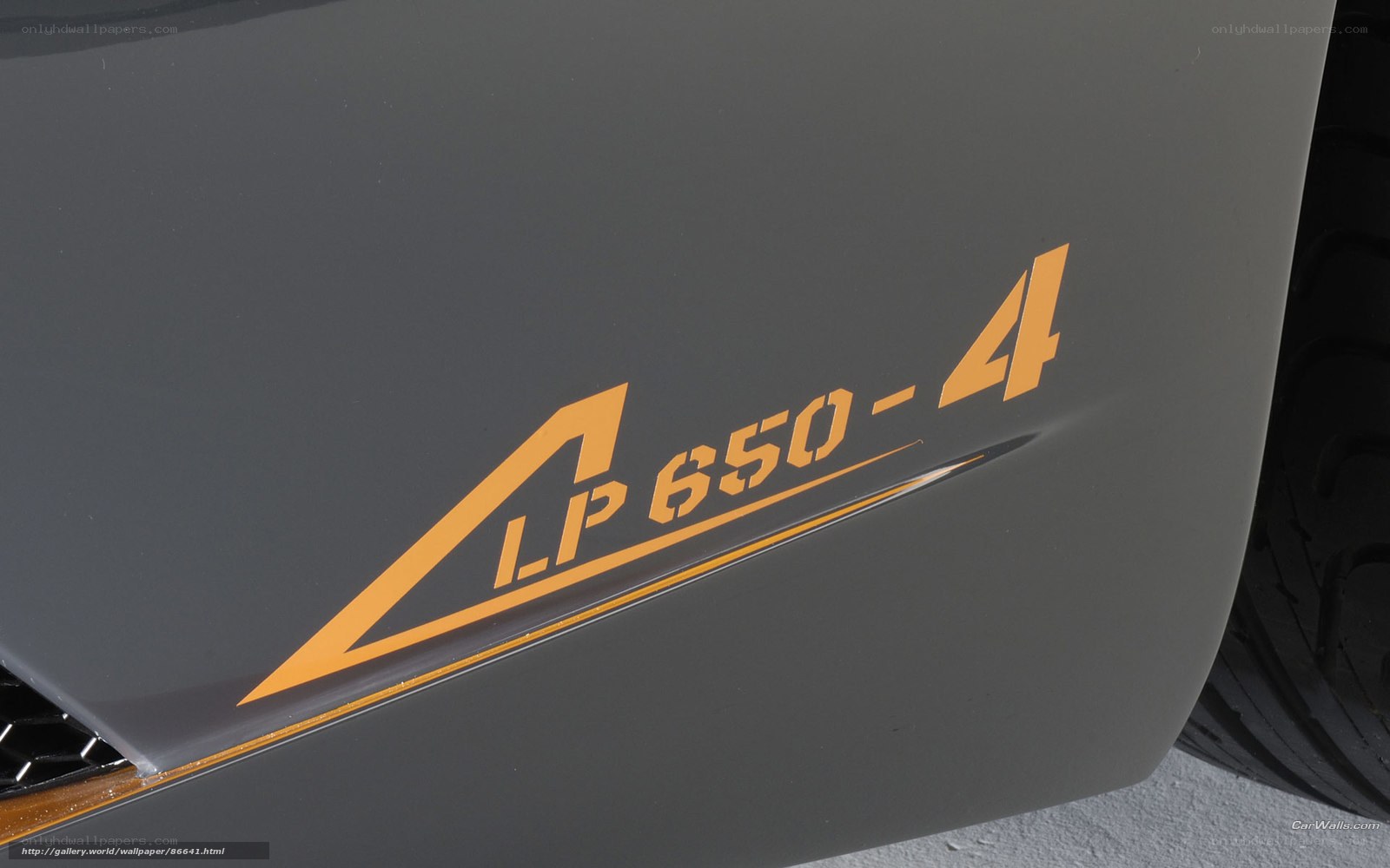 Lamborghini LP 650-4 badge
