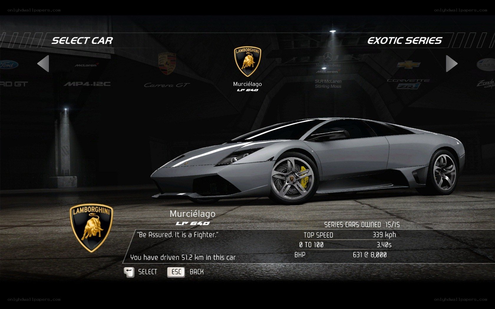 Lamborghini Murcielago in game