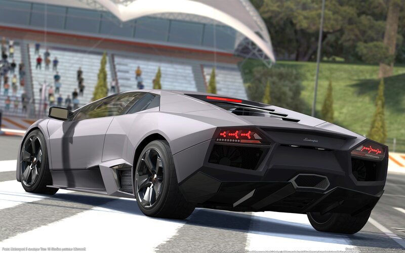 Lamborghini on a racetrack