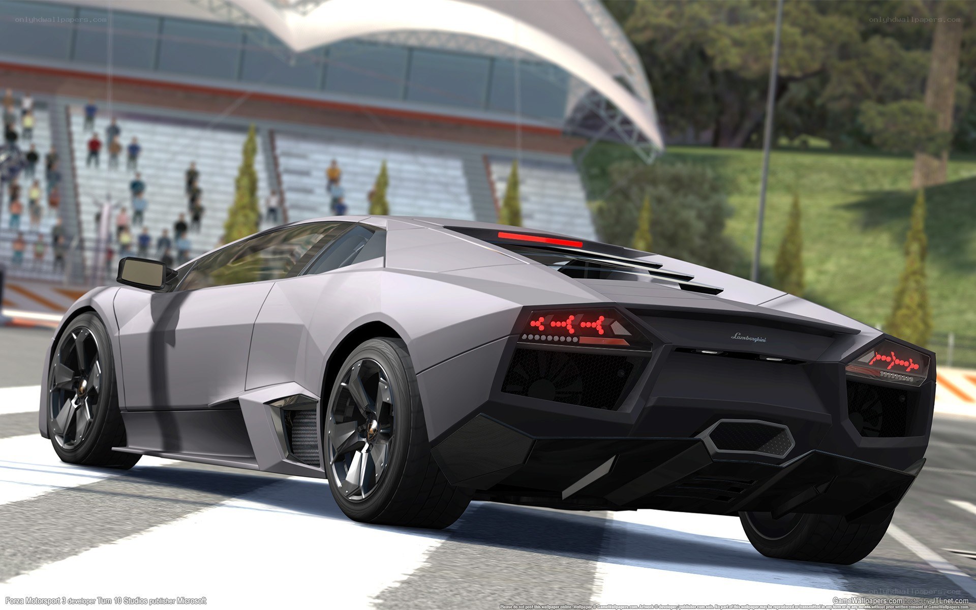 Lamborghini on a racetrack