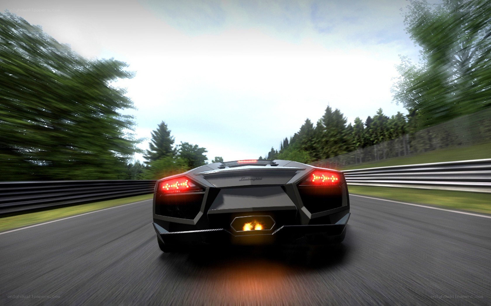 Lamborghini on a racetrack