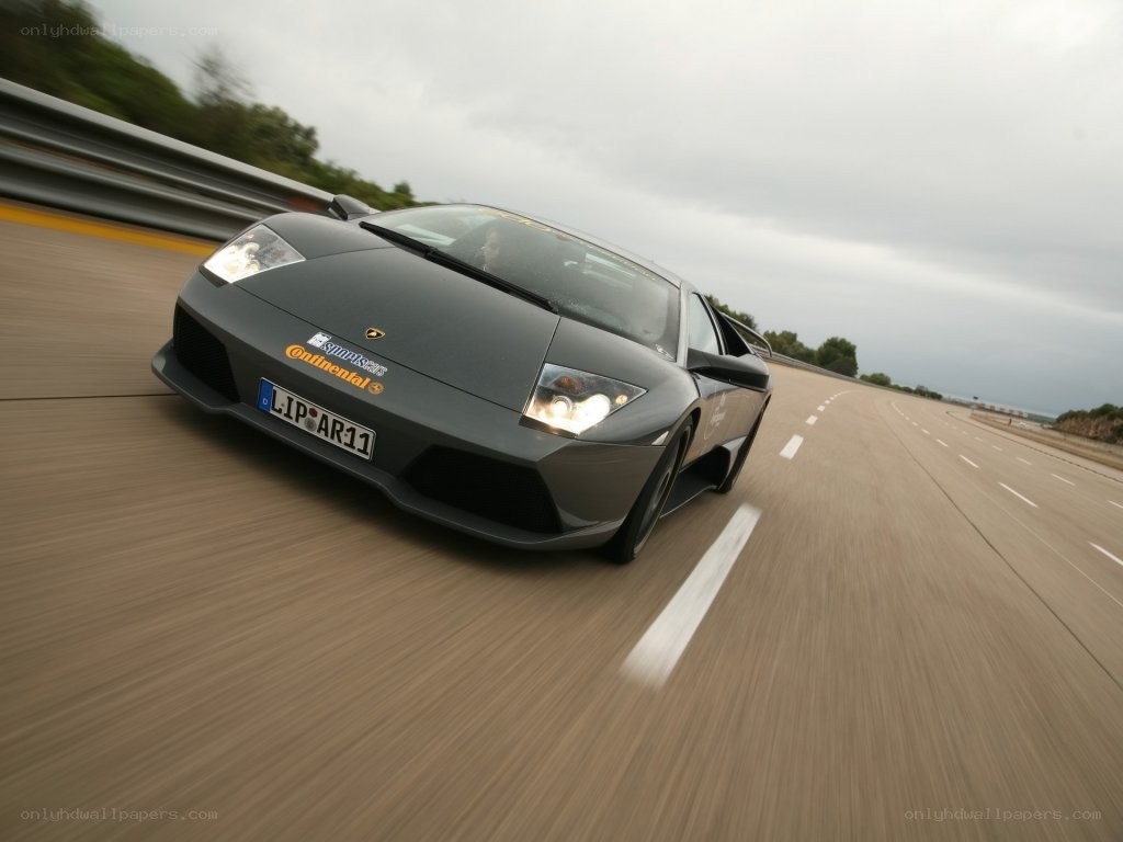 Lamborghini on a racetrack