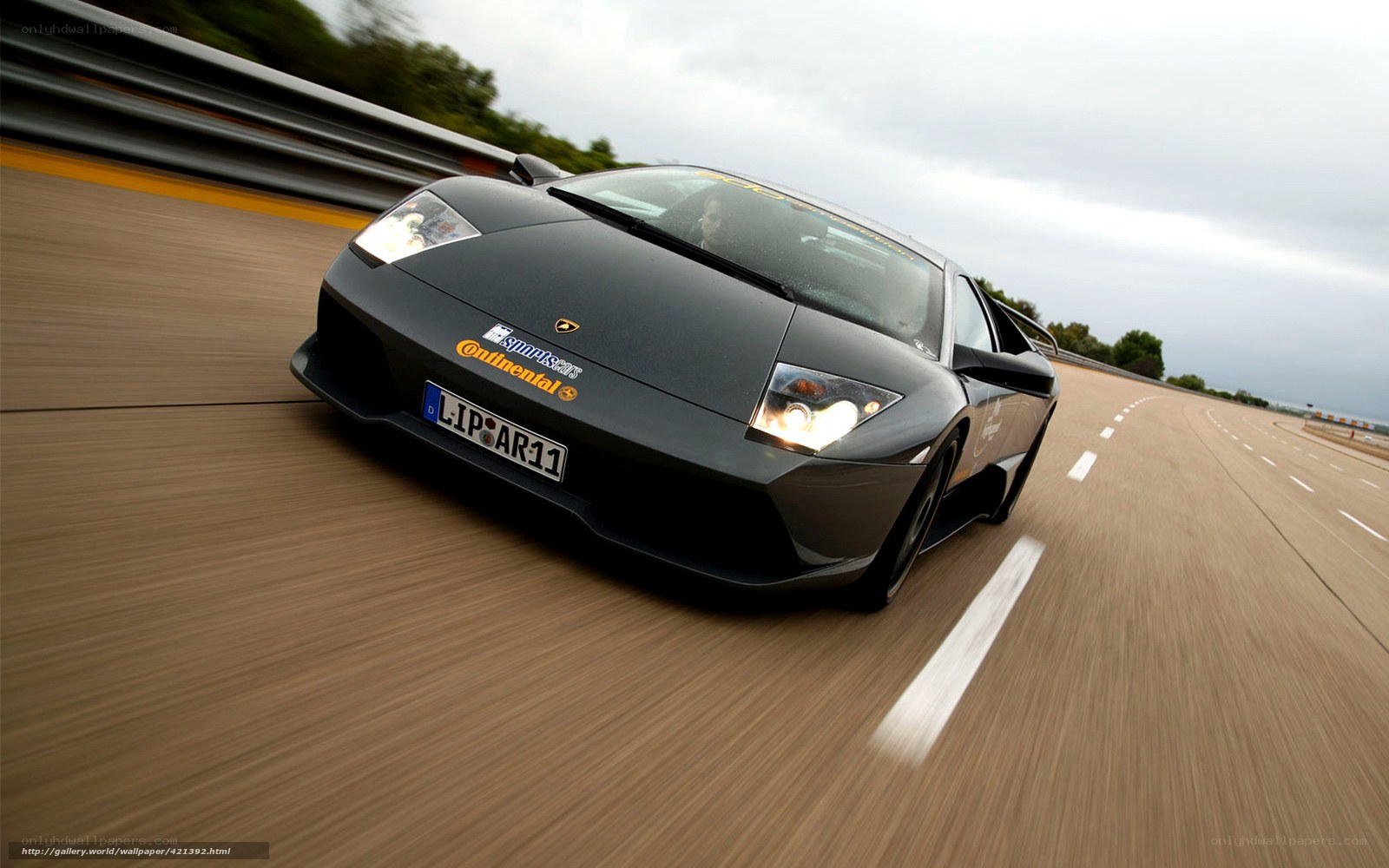 Lamborghini on a racetrack