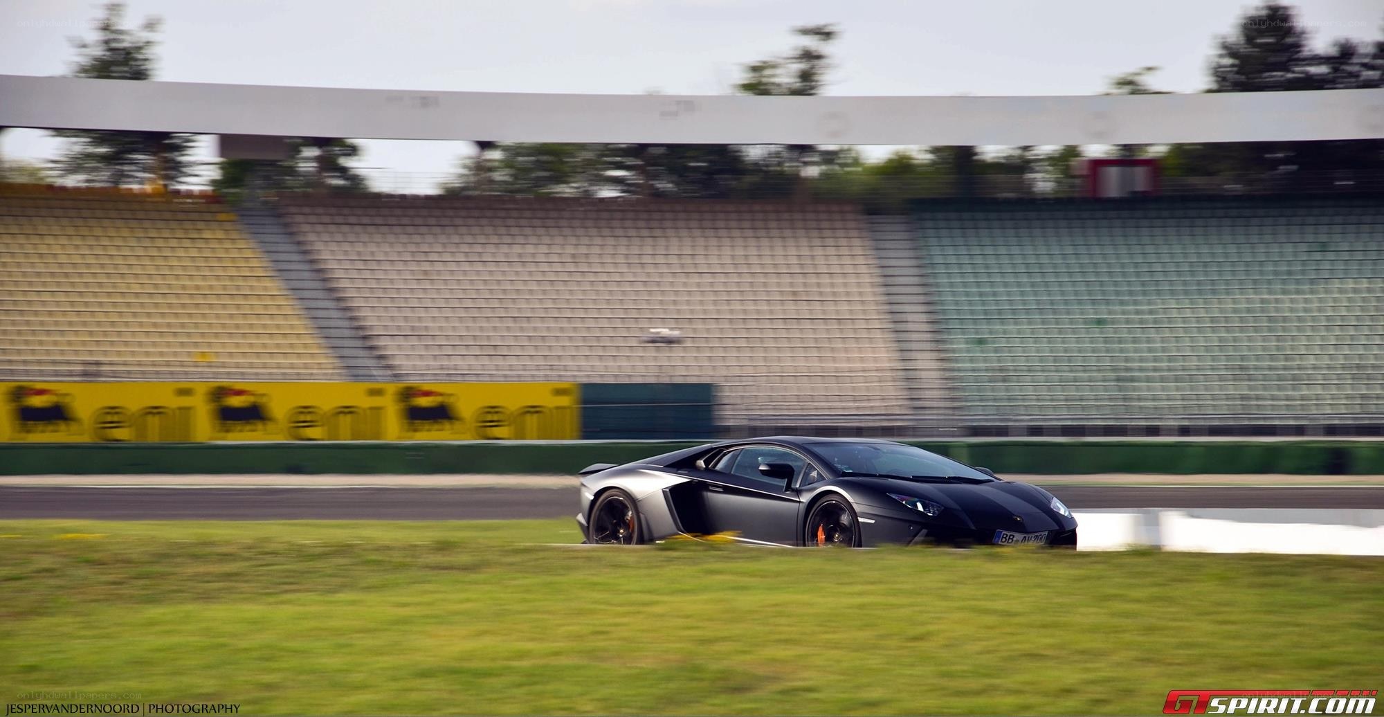 Lamborghini on a racetrack