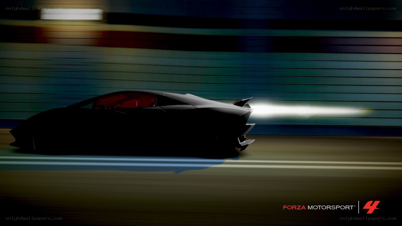 Lamborghini on a racetrack