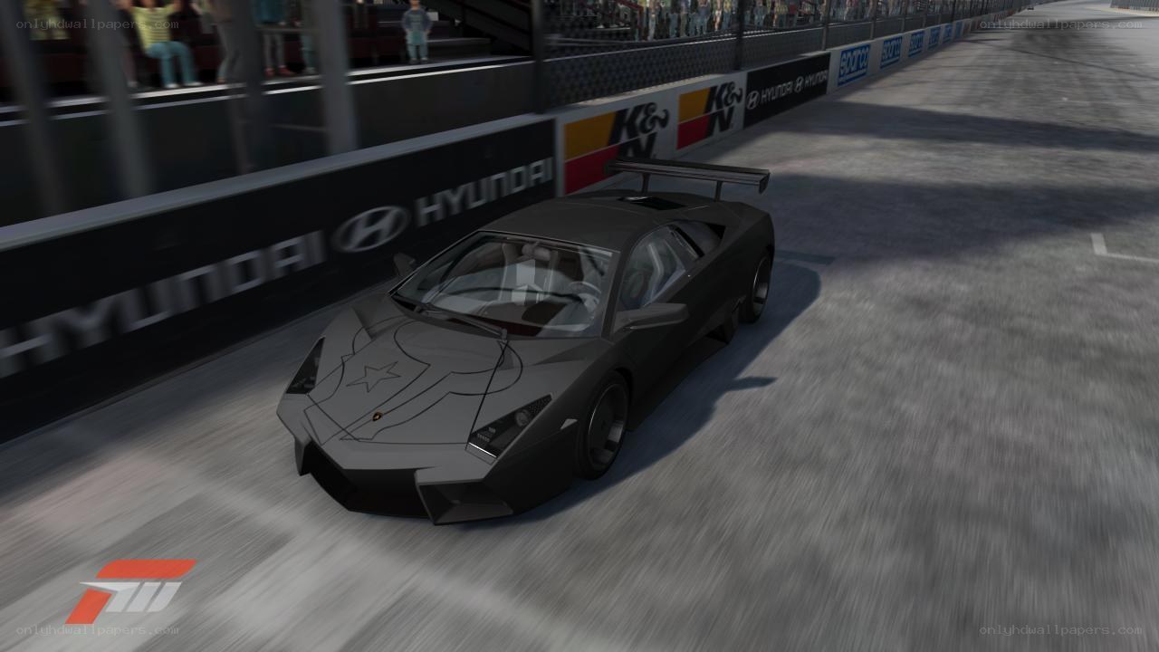 Lamborghini on a racetrack