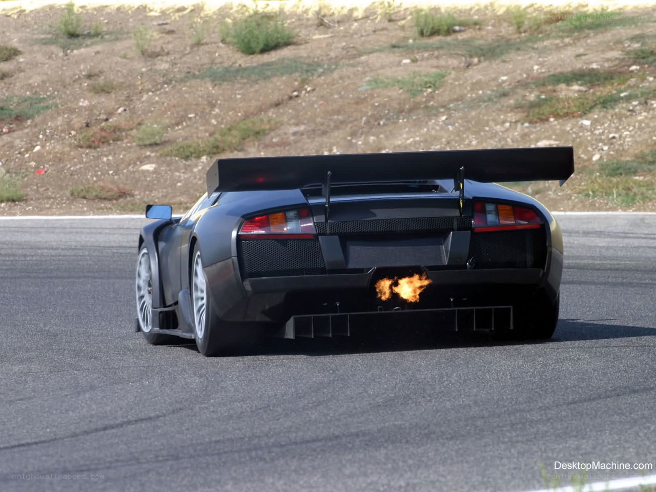 Lamborghini on a racetrack