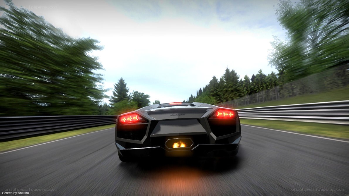Lamborghini on a racetrack