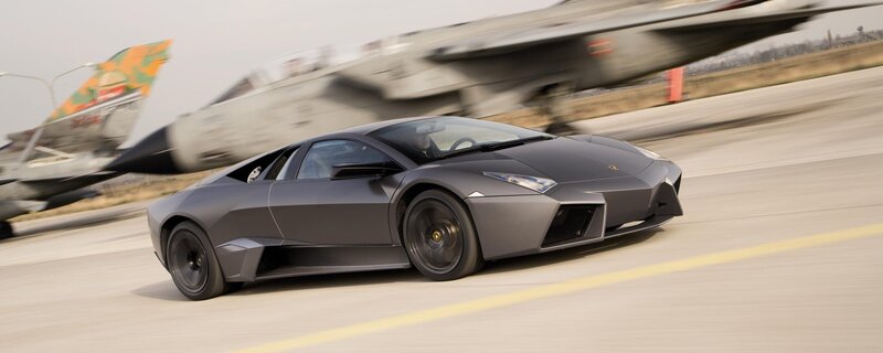 Lamborghini on a runway
