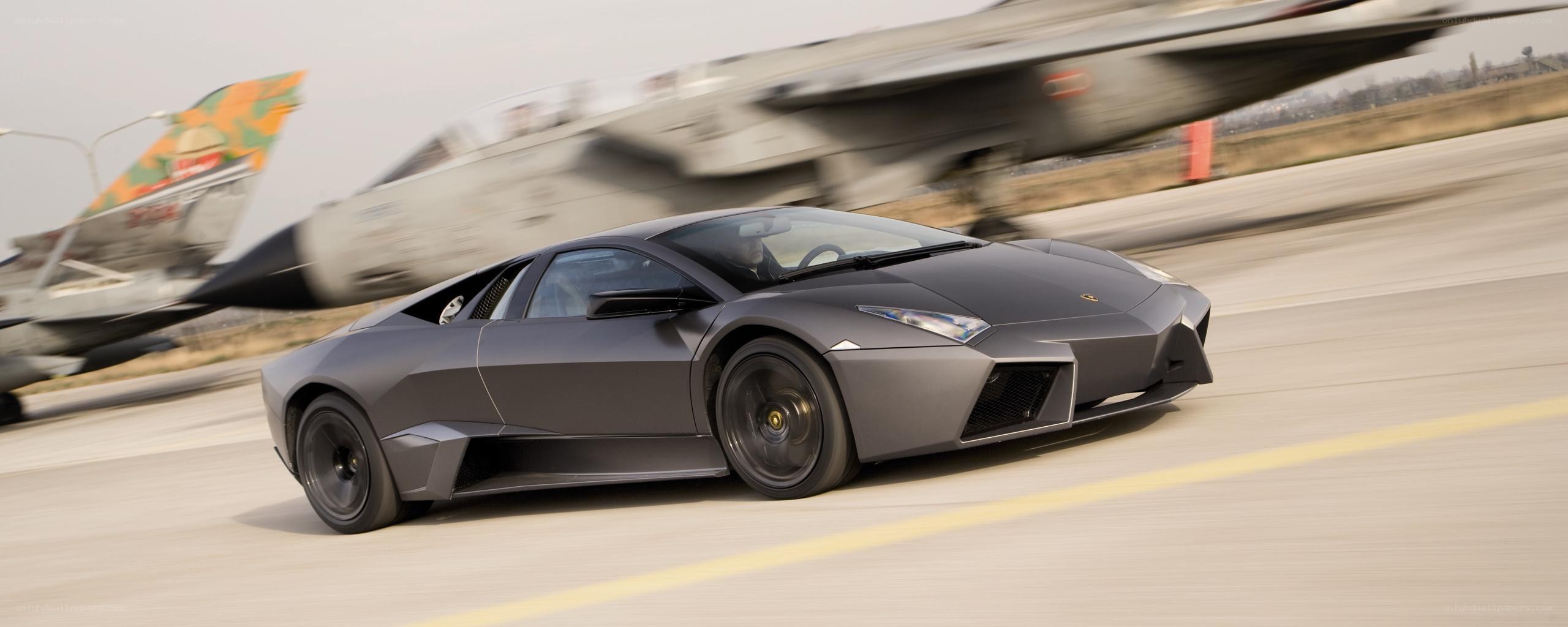 Lamborghini on a runway