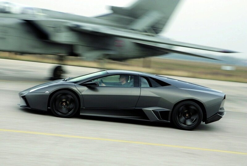 Lamborghini on a runway