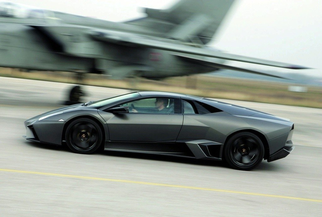 Lamborghini on a runway