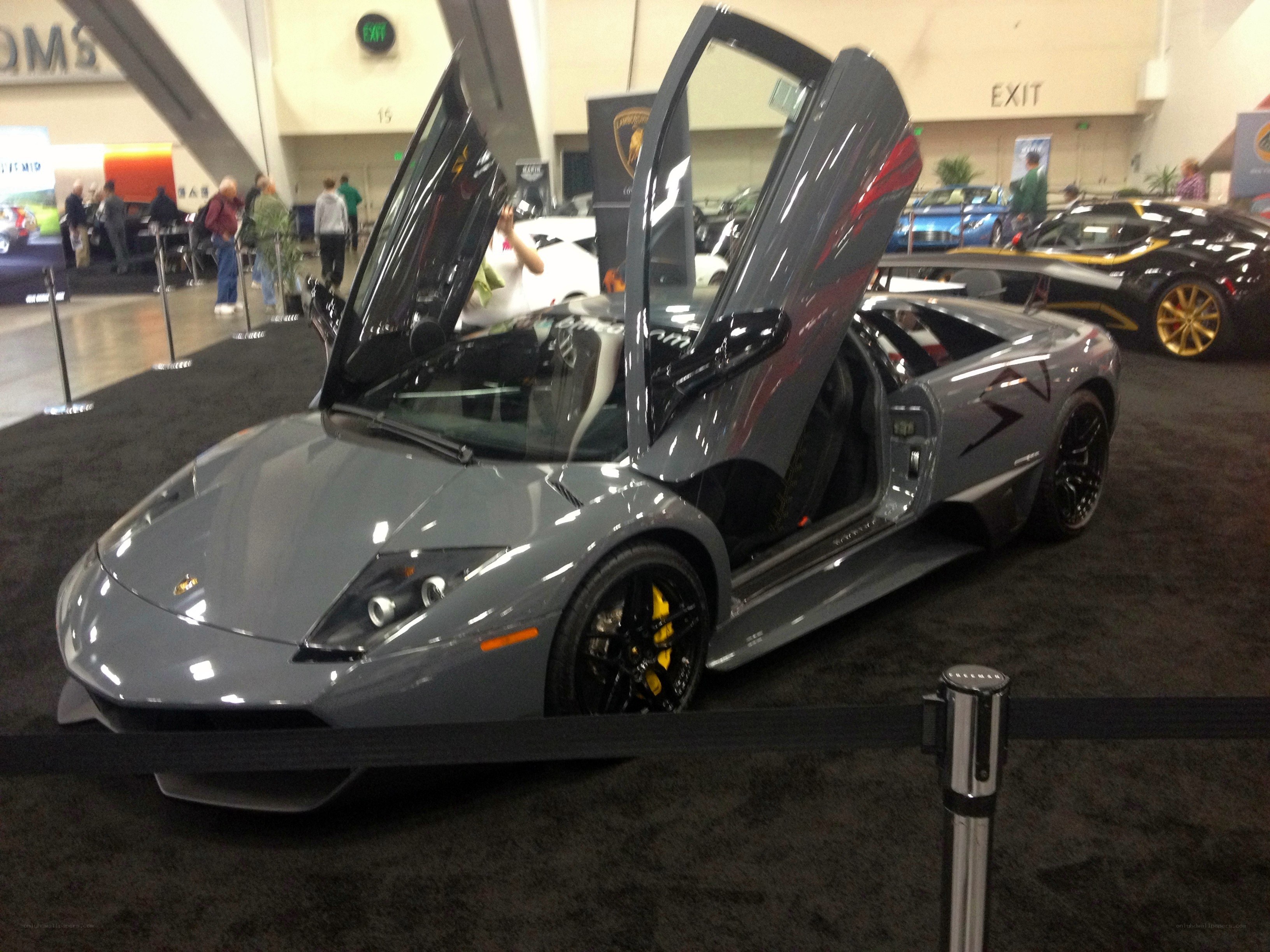 Lamborghini on display at auto show