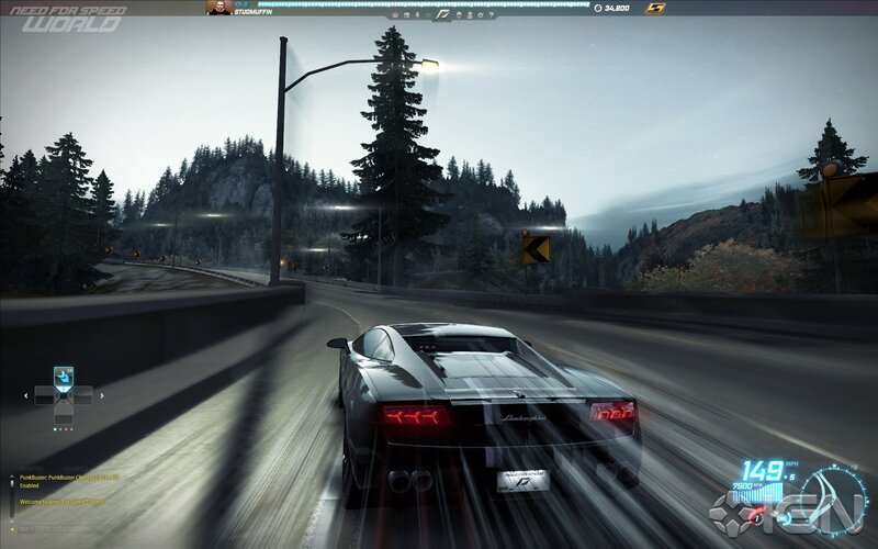 Lamborghini on mountain road