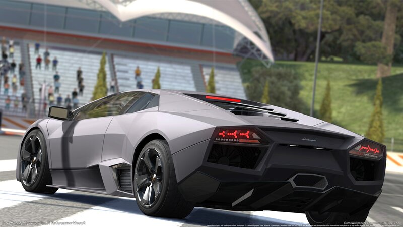 Lamborghini on racetrack