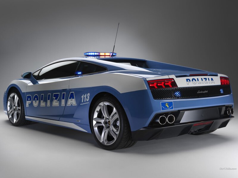 Lamborghini police car