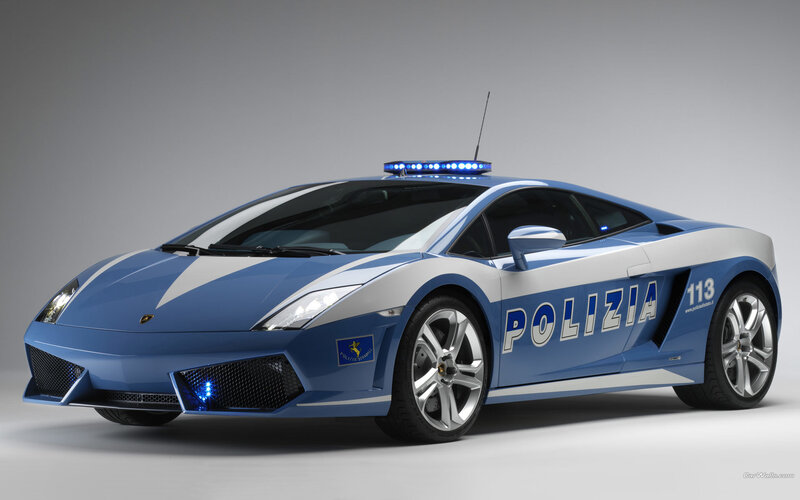 Lamborghini police car