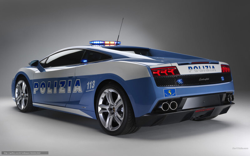 Lamborghini police car