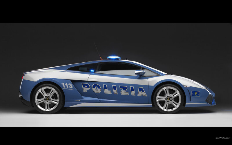 Lamborghini police car