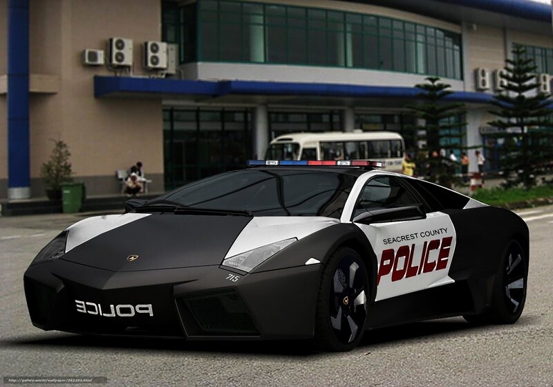 Lamborghini police car