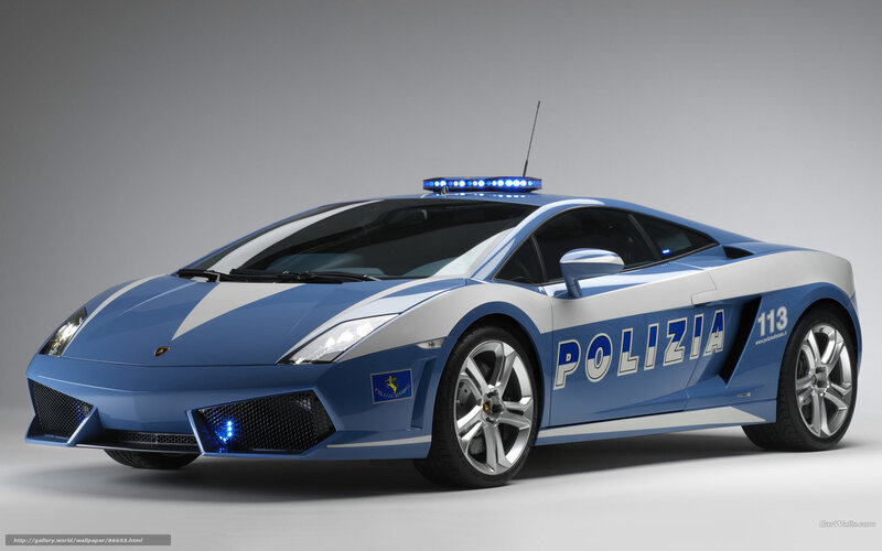 Lamborghini police car