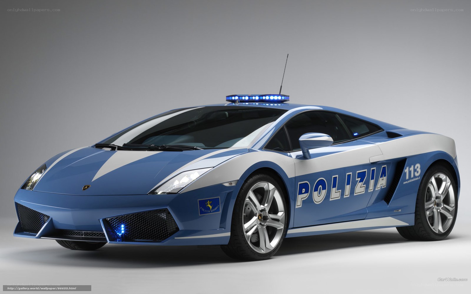 Lamborghini police car