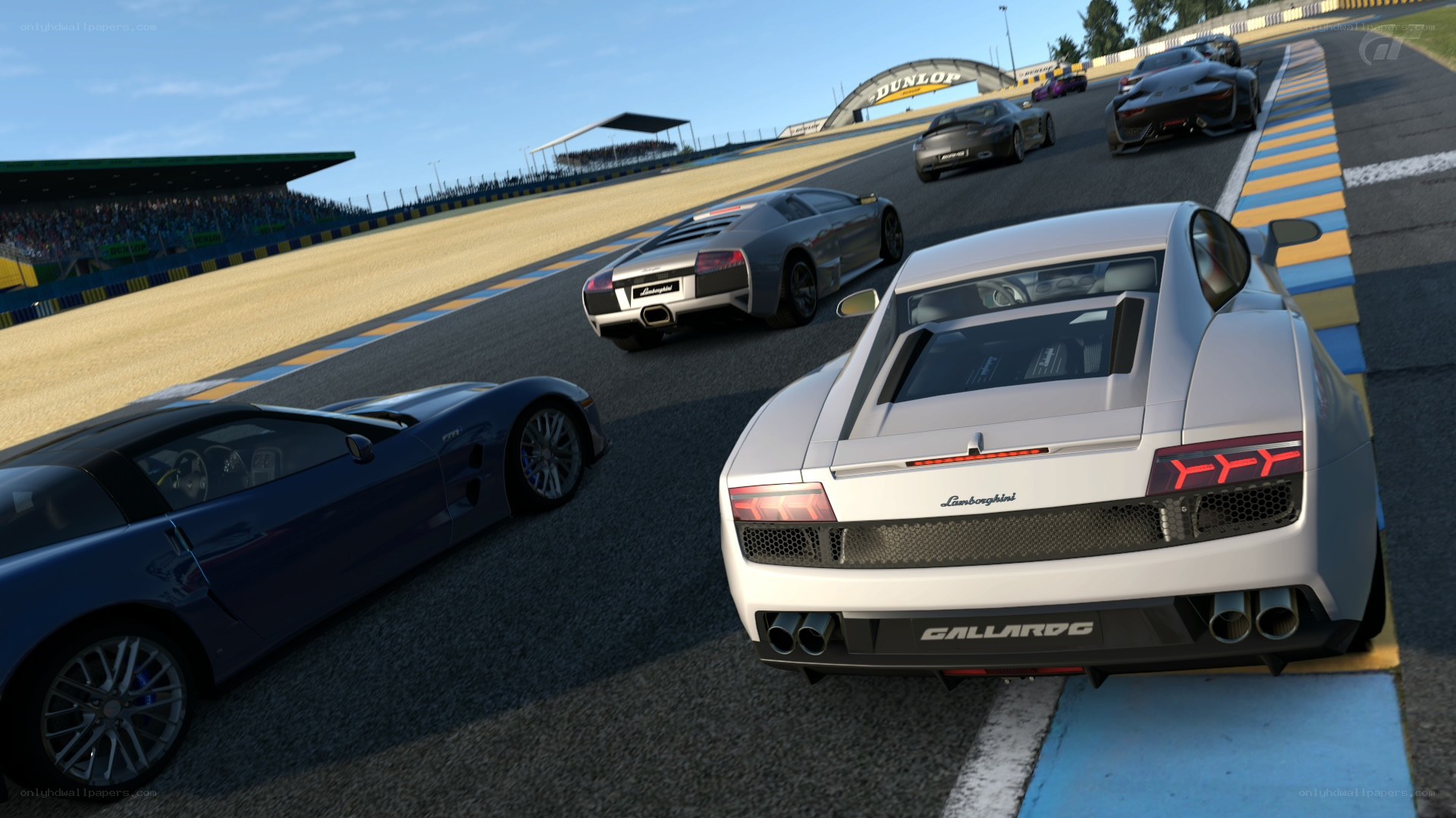 Lamborghini race at Silverstone
