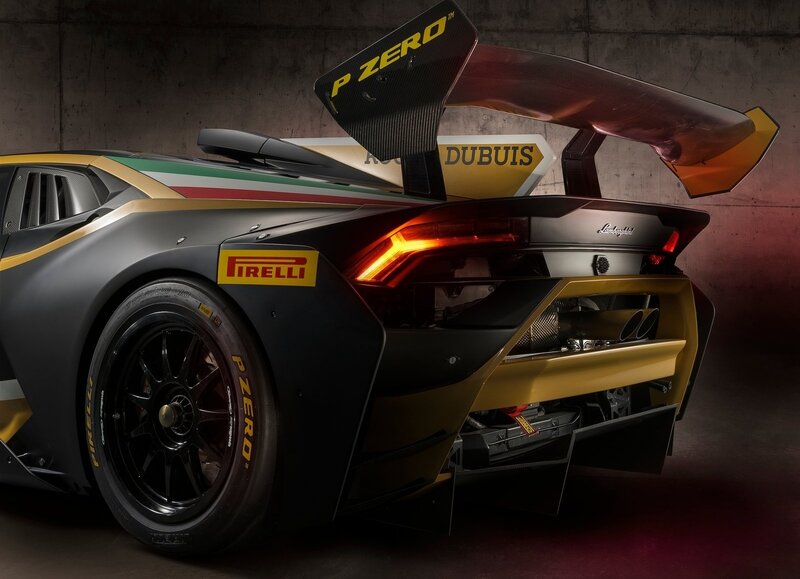 Lamborghini Race Car — Black, Dramatic, Photograph