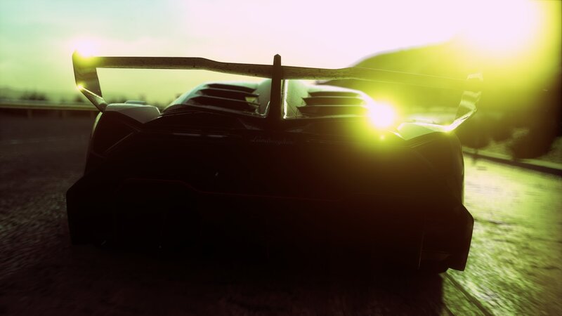 Lamborghini Race Car — Black