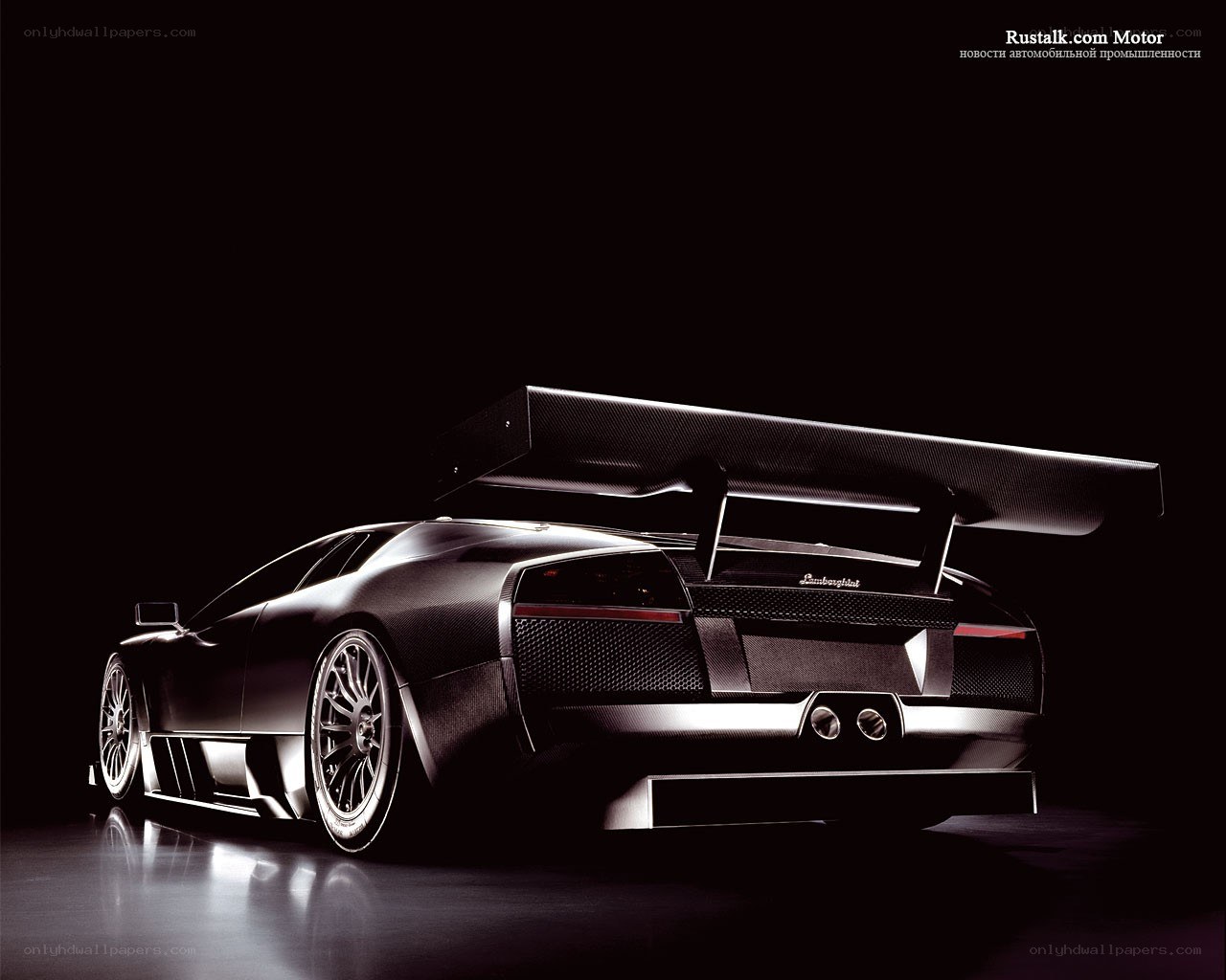 Lamborghini race car rear view