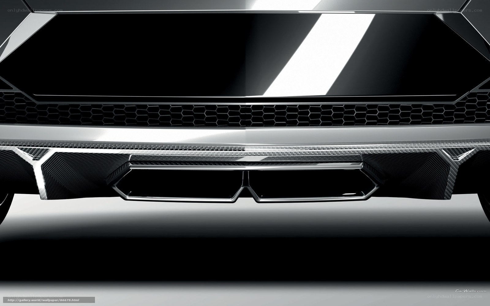 Lamborghini rear bumper design