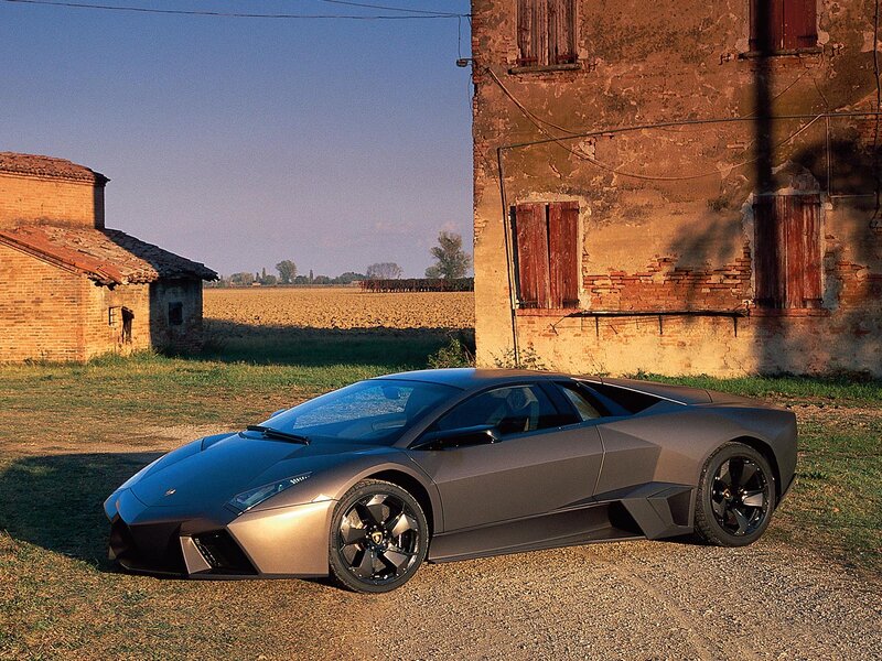 Lamborghini Reventon — Gray, Dramatic, Sunset